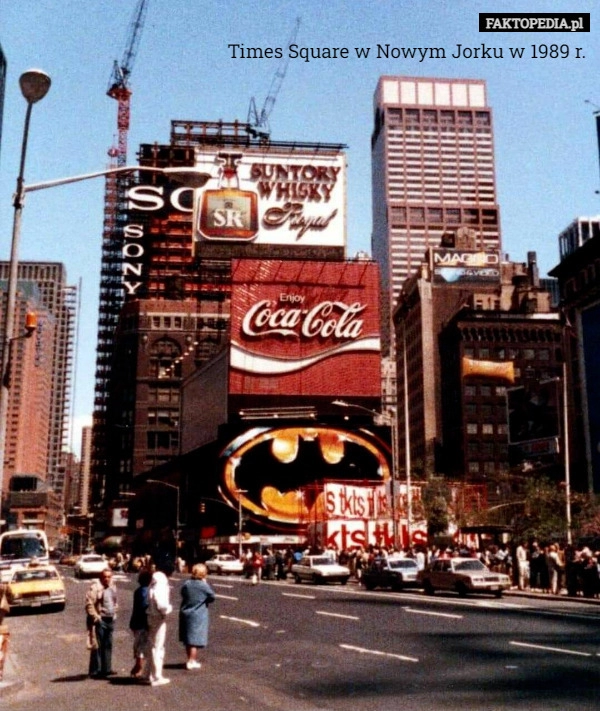 
    Times Square w Nowym Jorku w 1989 r.