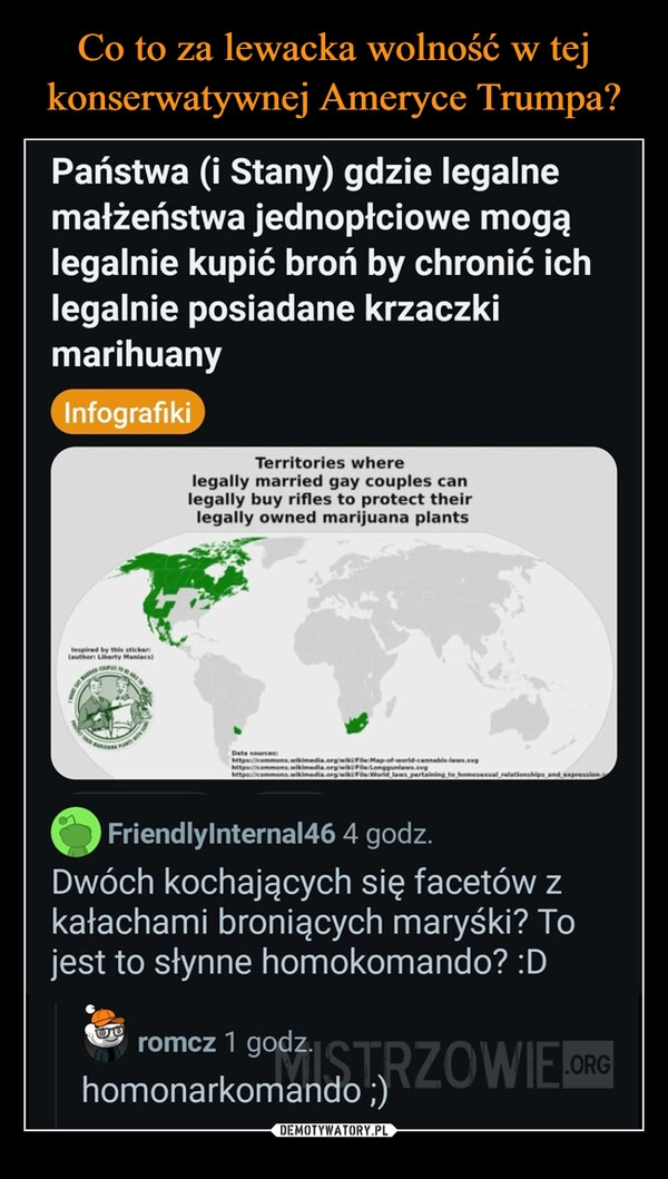 
    Co to za lewacka wolność w tej konserwatywnej Ameryce Trumpa?