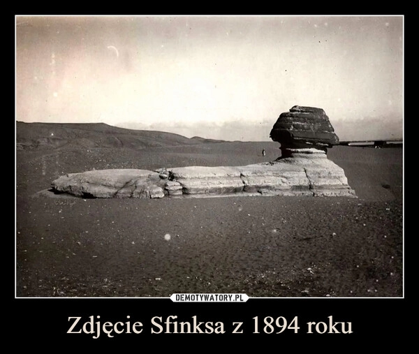 
    Zdjęcie Sfinksa z 1894 roku