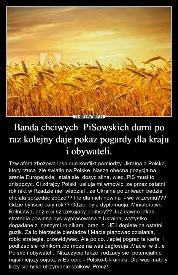 
    Banda chciwych  PiSowskich durni po raz kolejny daje pokaz pogardy dla kraju i obywateli.