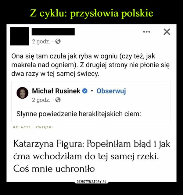 
    Z cyklu: przysłowia polskie