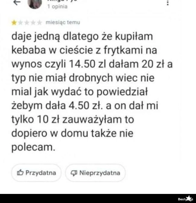 
    Zaniżona opinia 