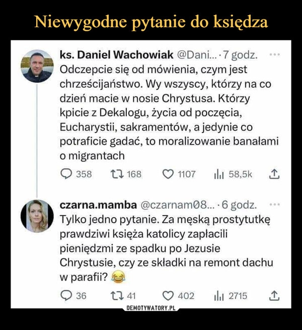 
    Niewygodne pytanie do księdza