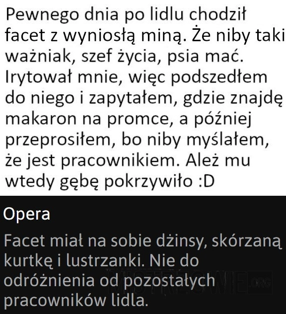 
    Wyniosła mina