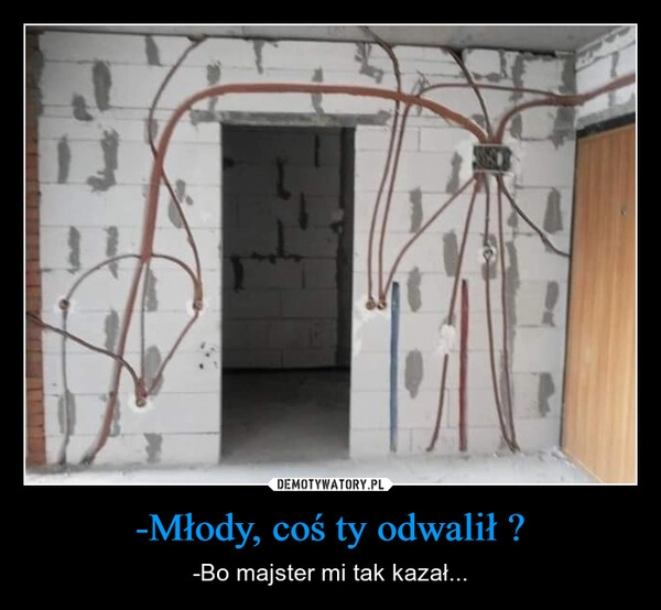 
    -Młody, coś ty odwalił ?
