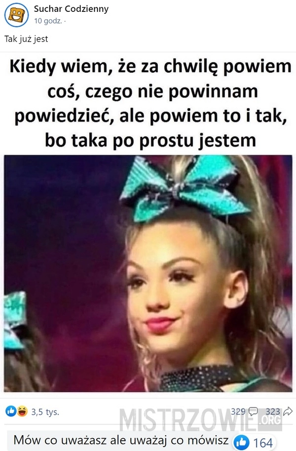 
    Kiedy wiem, że za...