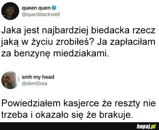 Najbardziej biedacka rzecz