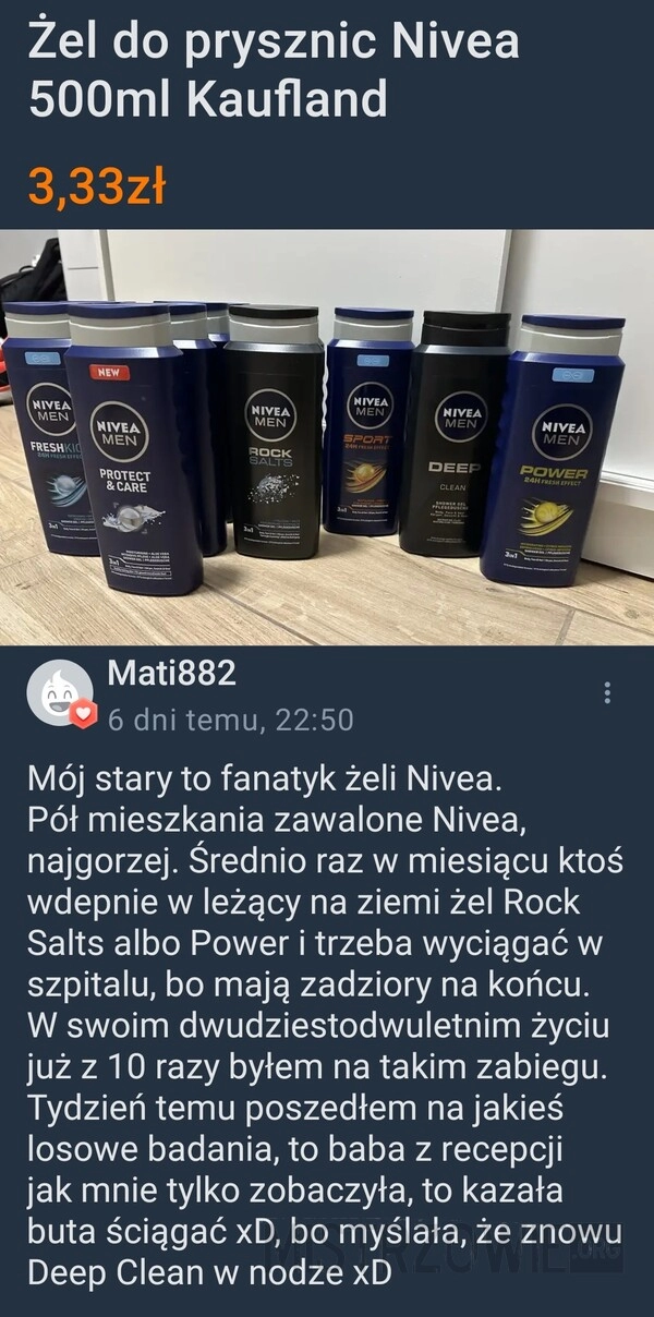 
    Żel Nivea