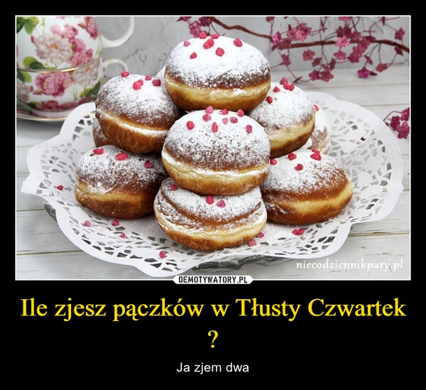 
    Ile zjesz pączków w Tłusty Czwartek ?