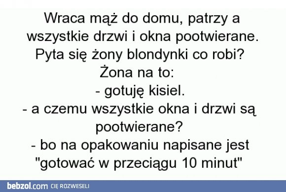 
    Kiedy żona bierze się za gotowanie