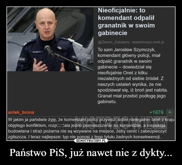 
    
Państwo PiS, już nawet nie z dykty... 