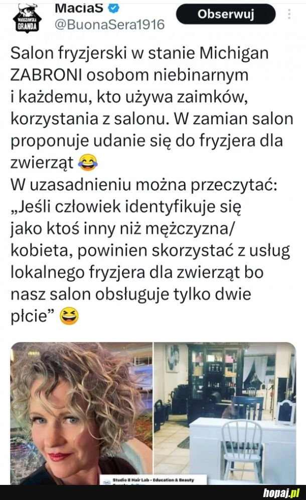 
    Salon fryzjerski w Michigan