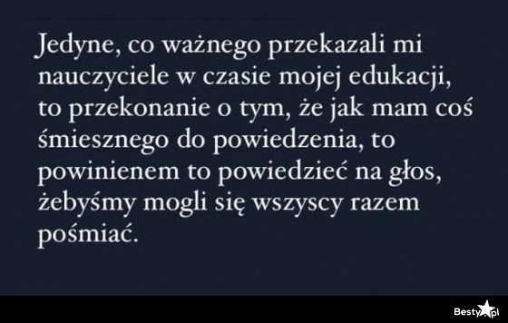 
    Wiedza przekazana przez nauczycieli 