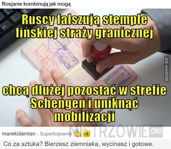 
    
			Rosjanie kombinują jak mogą					