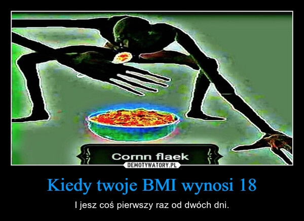 
    Kiedy twoje BMI wynosi 18