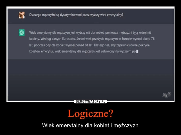 
    Logiczne?