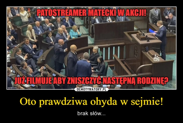 
    Oto prawdziwa ohyda w sejmie!