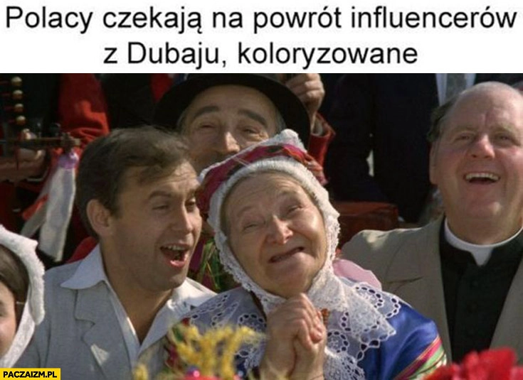 Polacy czekają na powrót influencerów z Dubaju koloryzowane