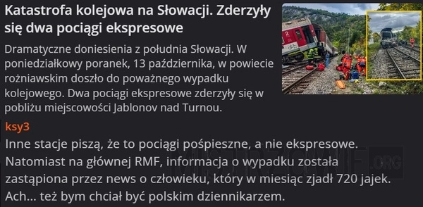 
    Katastrofa kolejowa
