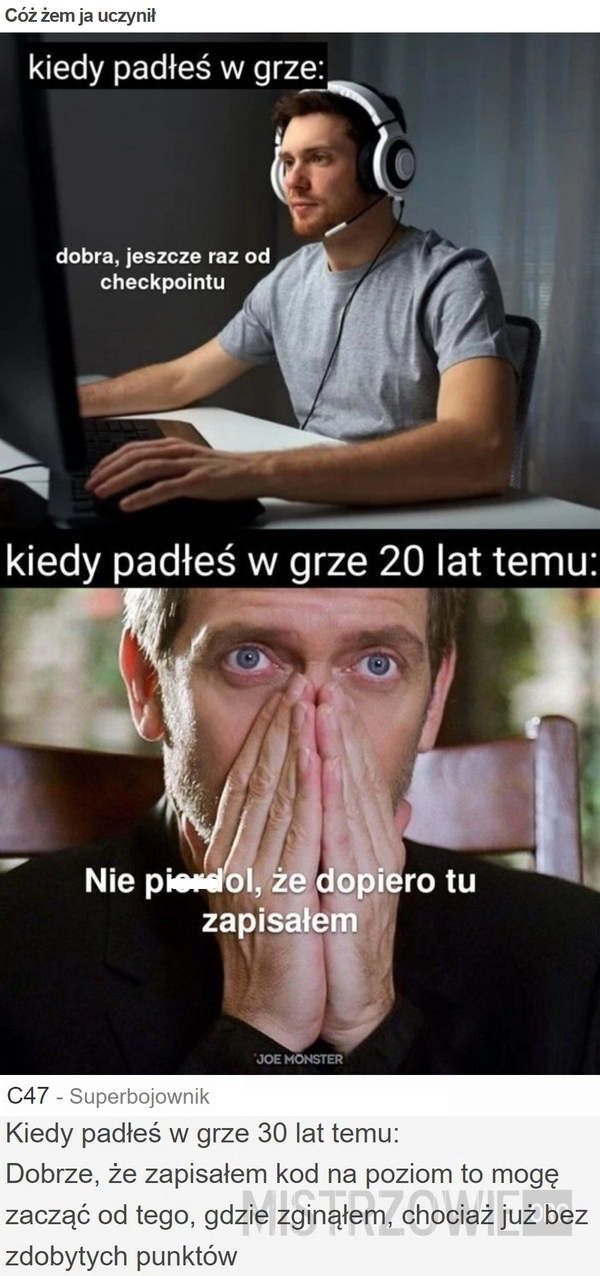 
    Cóż żem ja uczynił