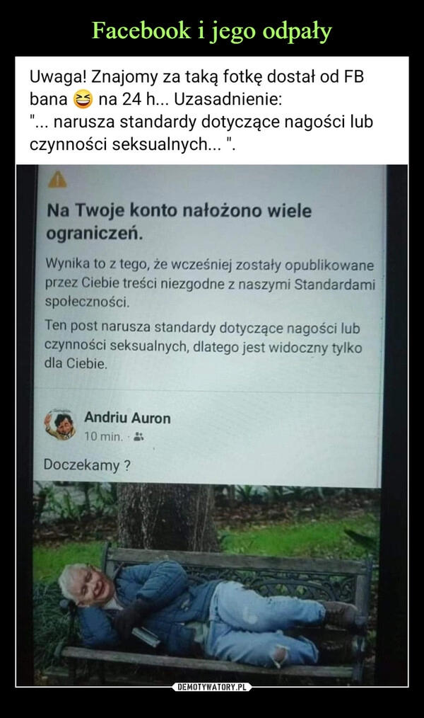 
    Facebook i jego odpały 