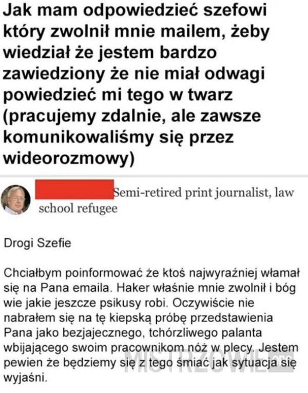 
    Zwolnienie