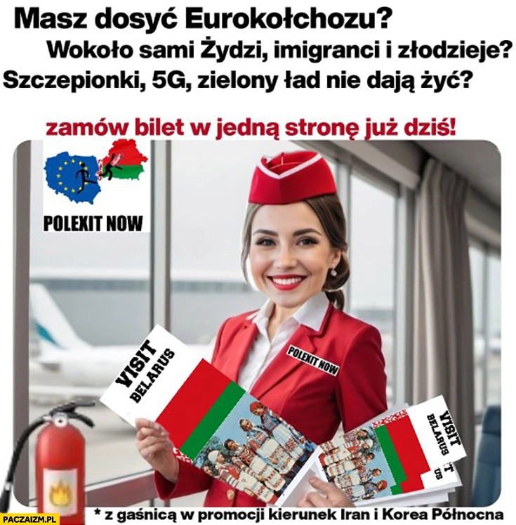 
    Masz dosyć Eurokołchozu? Zamów bilet w jedną stronę na Białorus polexit