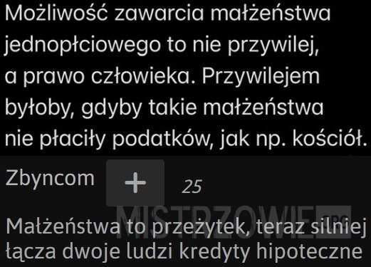 
    Jednopłciowe małżeństwa