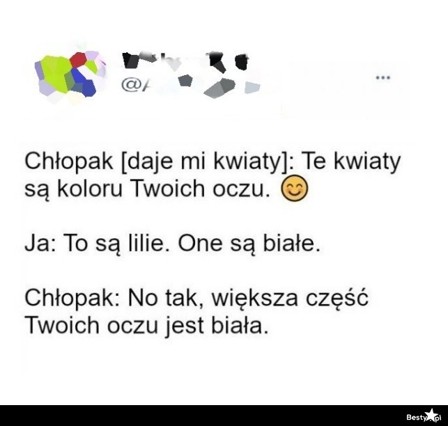 
    Kwiaty w kolorze oczu 