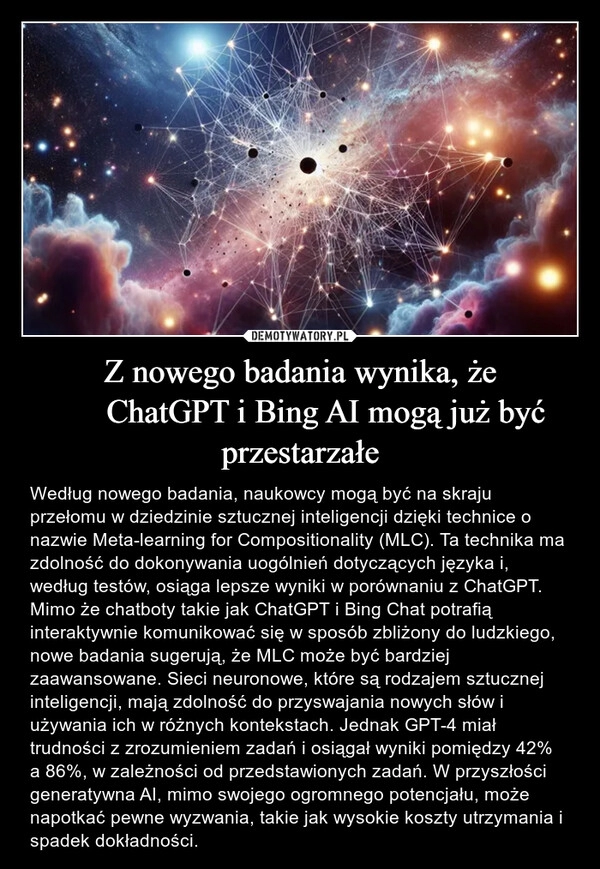 
    Z nowego badania wynika, że ​​ChatGPT i Bing AI mogą już być przestarzałe