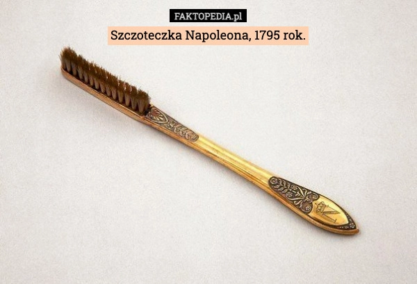 
    Szczoteczka Napoleona, 1795 rok.