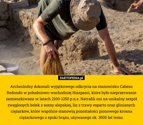 
    Archeolodzy dokonali wyjątkowego odkrycia na stanowisku Cabezo Redondo w