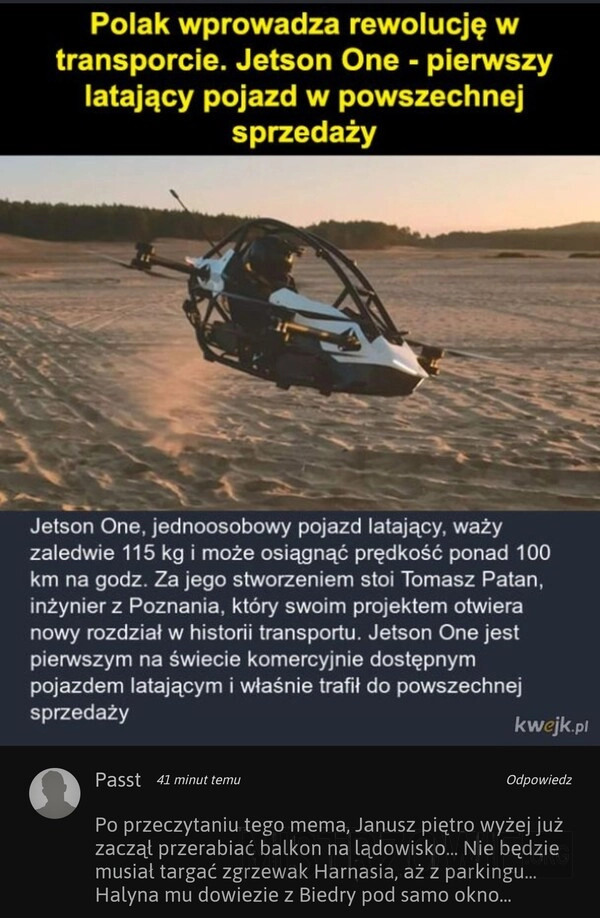 
    Latający pojazd