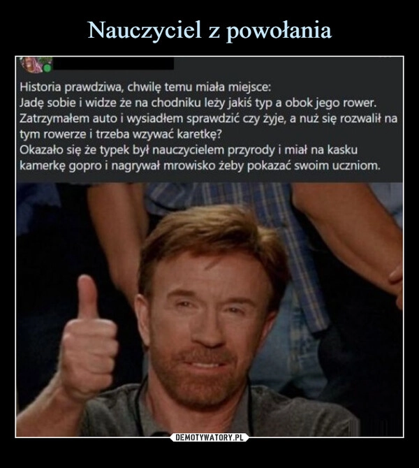 
    Nauczyciel z powołania