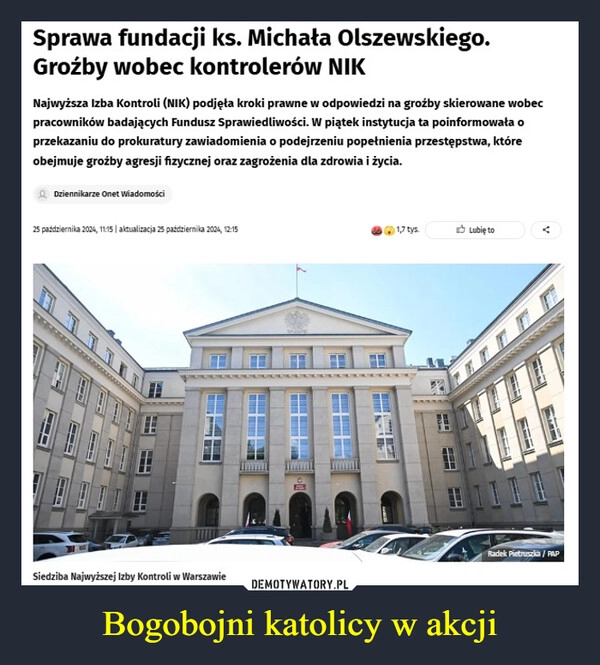 
    Bogobojni katolicy w akcji