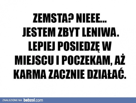 
    Zemsta?