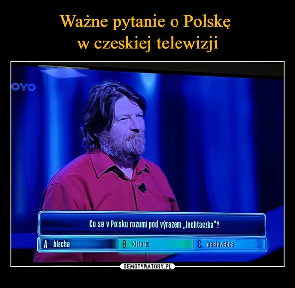 
    Ważne pytanie o Polskę 
w czeskiej telewizji