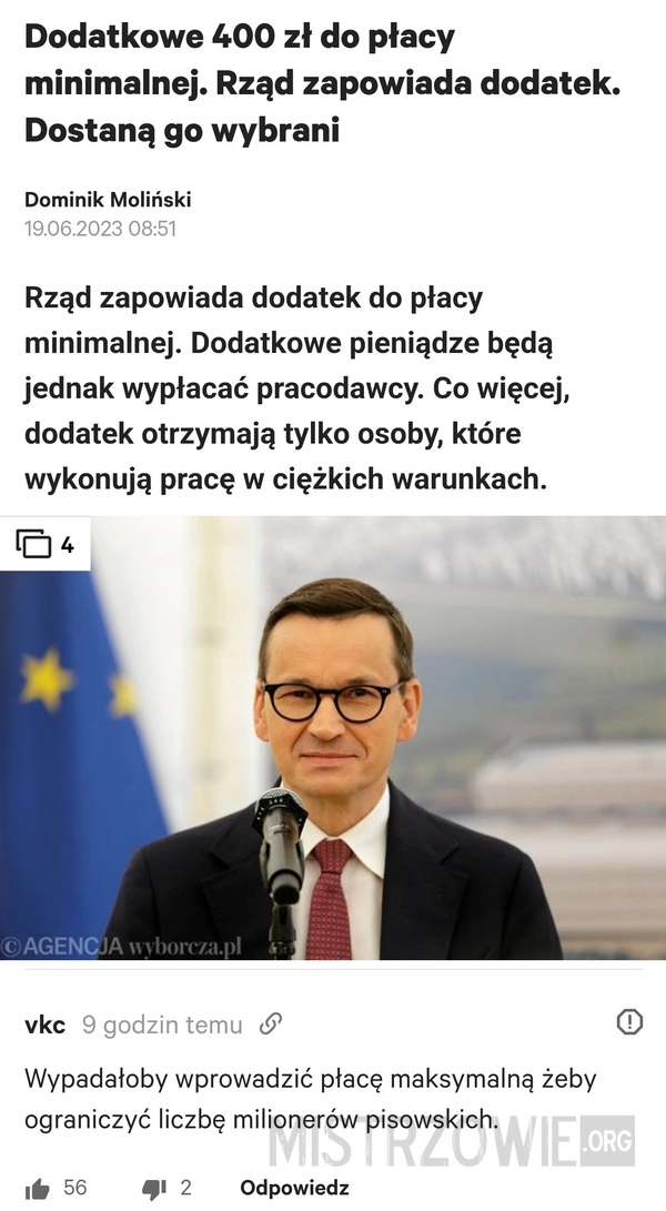 
    Dodatek do płacy minimalnej