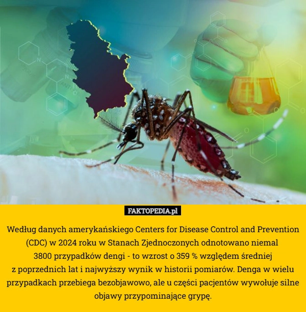 
    Według danych amerykańskiego Centers for Disease Control and Prevention
