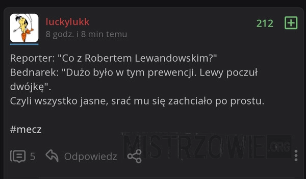 
    Mięsień dwugłowy Lewego