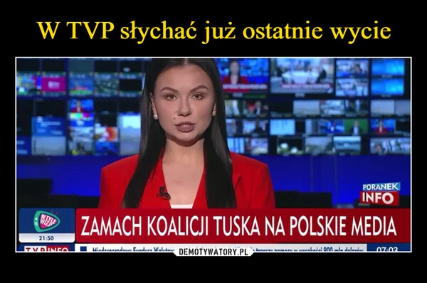 
    W TVP słychać już ostatnie wycie