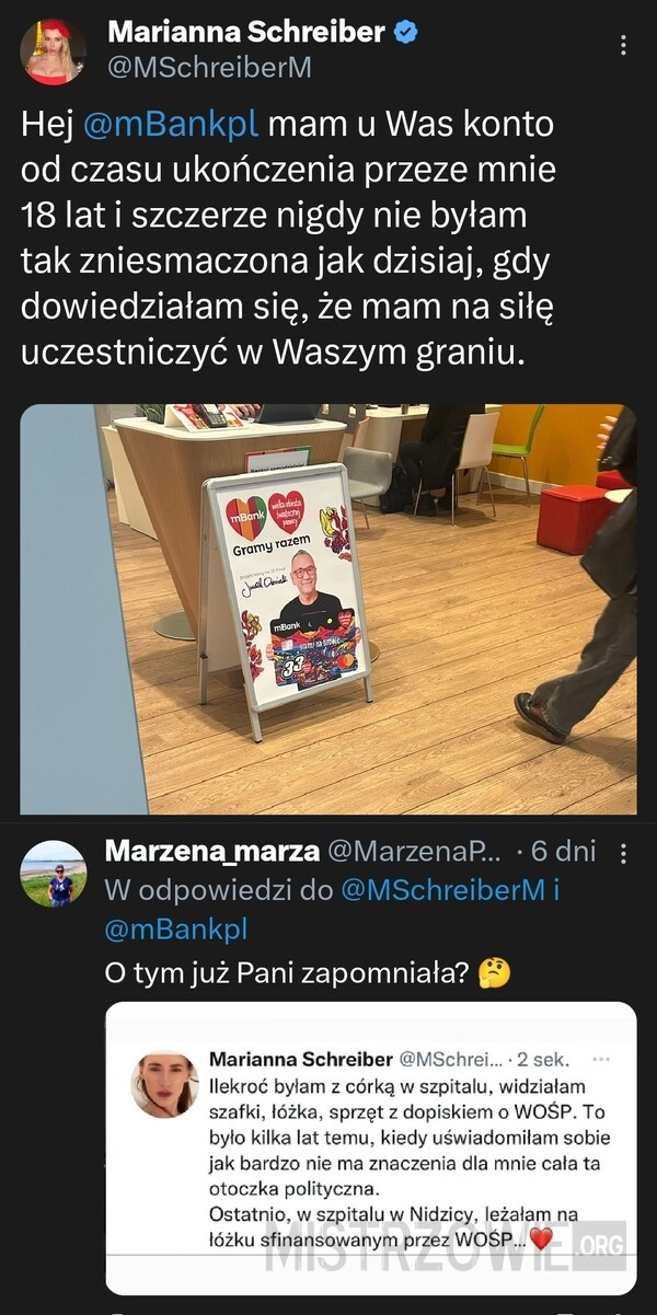 
    Zniesmaczona