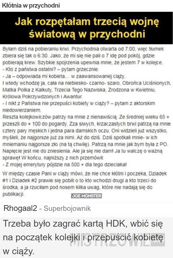 
    Kłótnia w przychodni