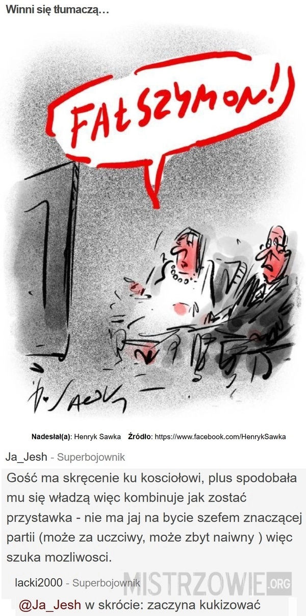 
    Winni się tłumaczą…