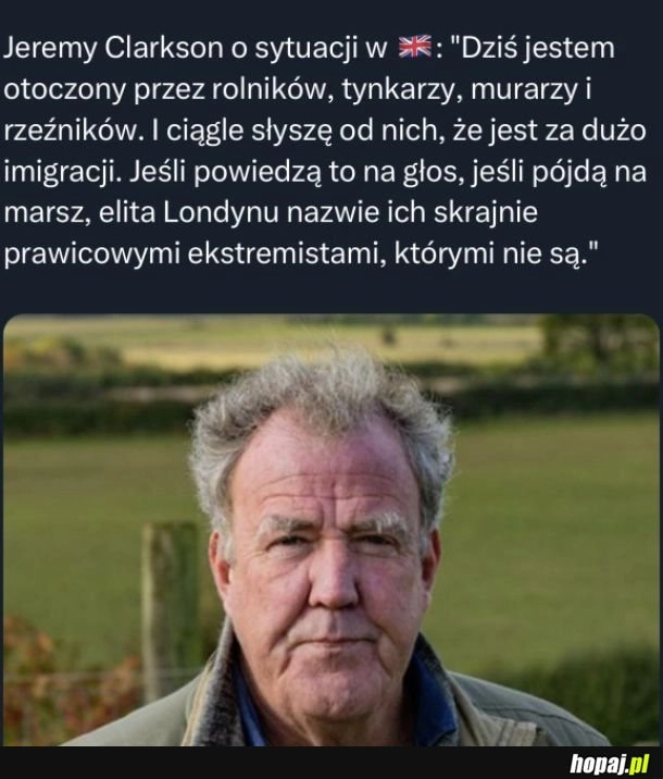 
    Clarkson o sytuacji w Anglii