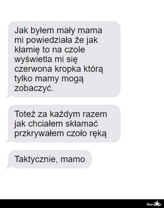 
    Czerwona kropka na czole 