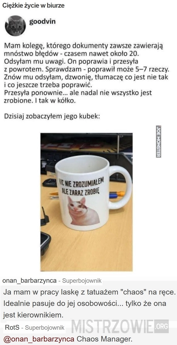 
    Ciężkie życie w biurze