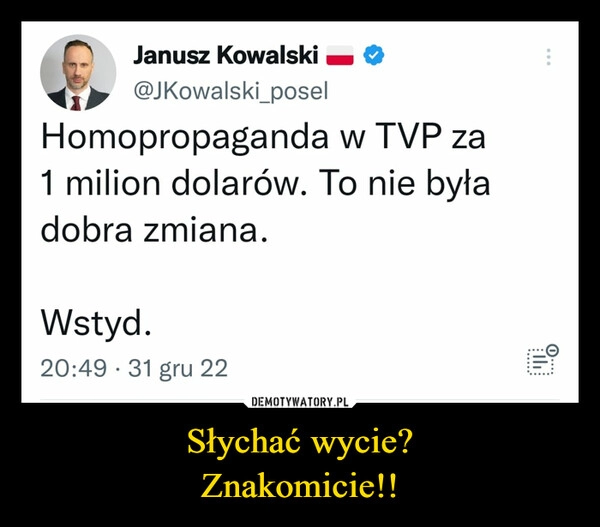 
    
Słychać wycie?
Znakomicie!! 