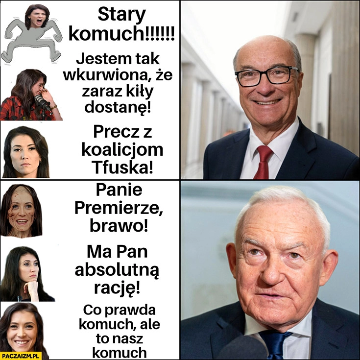 
    Zajączkowska o Czarzastym stary komuch vs o Millerze brawo ma pan racje komuch ale to nasz komuch