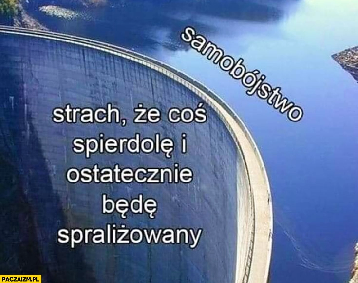 
    Tama samobójstwo strach, że coś spieprzę i ostatecznie będę sparaliżowany
